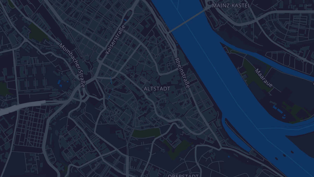 Karte von Mainz