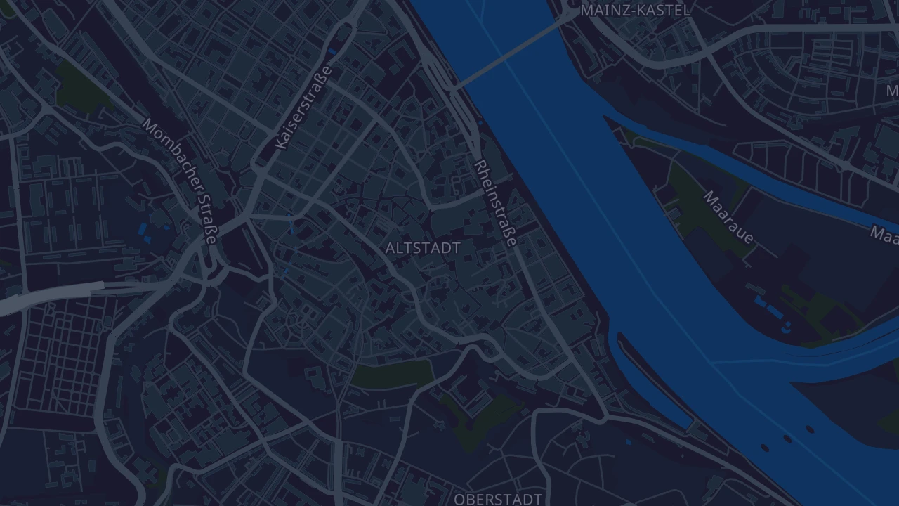 Karte von Mainz