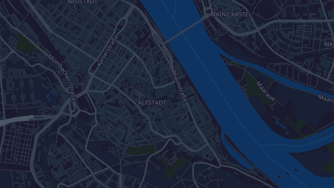 Karte von Mainz