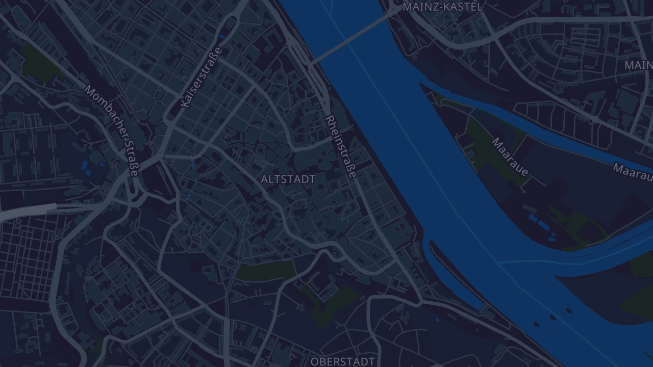 Karte von Mainz