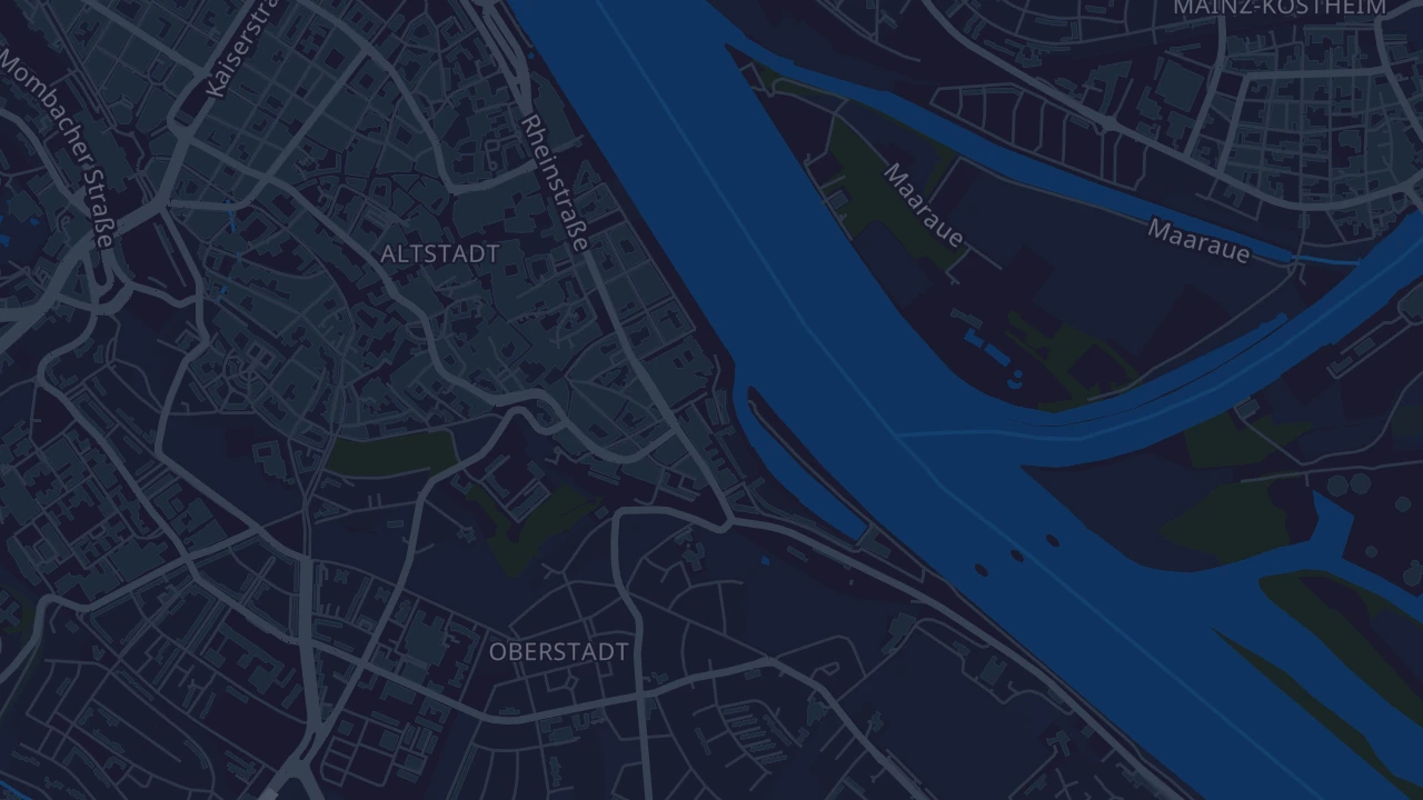 Karte von Mainz