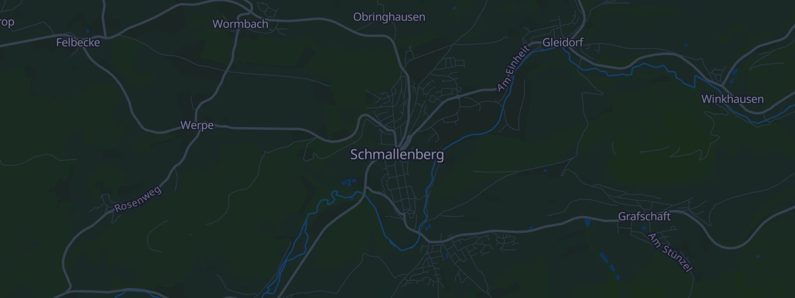 Karte von Schmallenberg