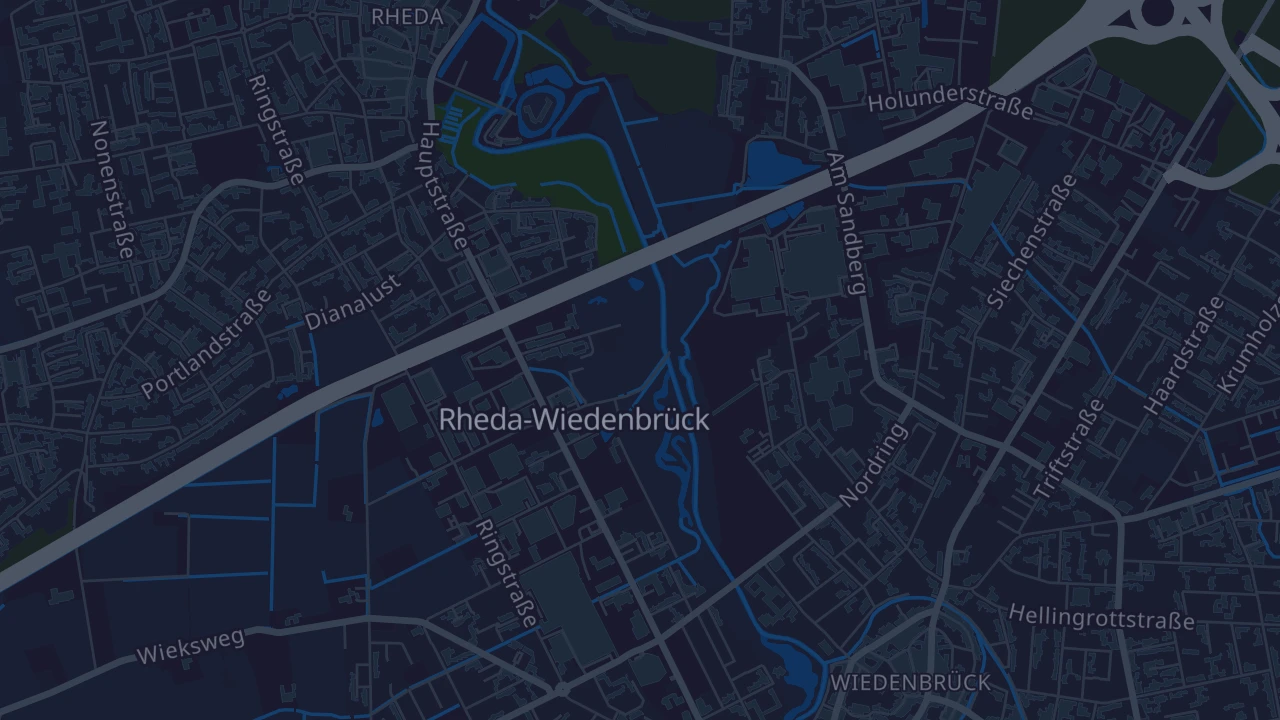 Karte von Rheda-Wiedenbrück