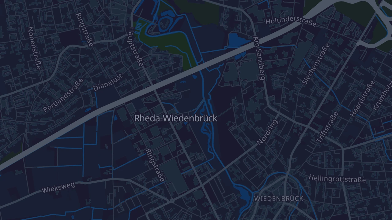 Karte von Rheda-Wiedenbrück