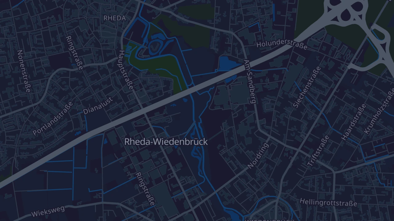 Karte von Rheda-Wiedenbrück