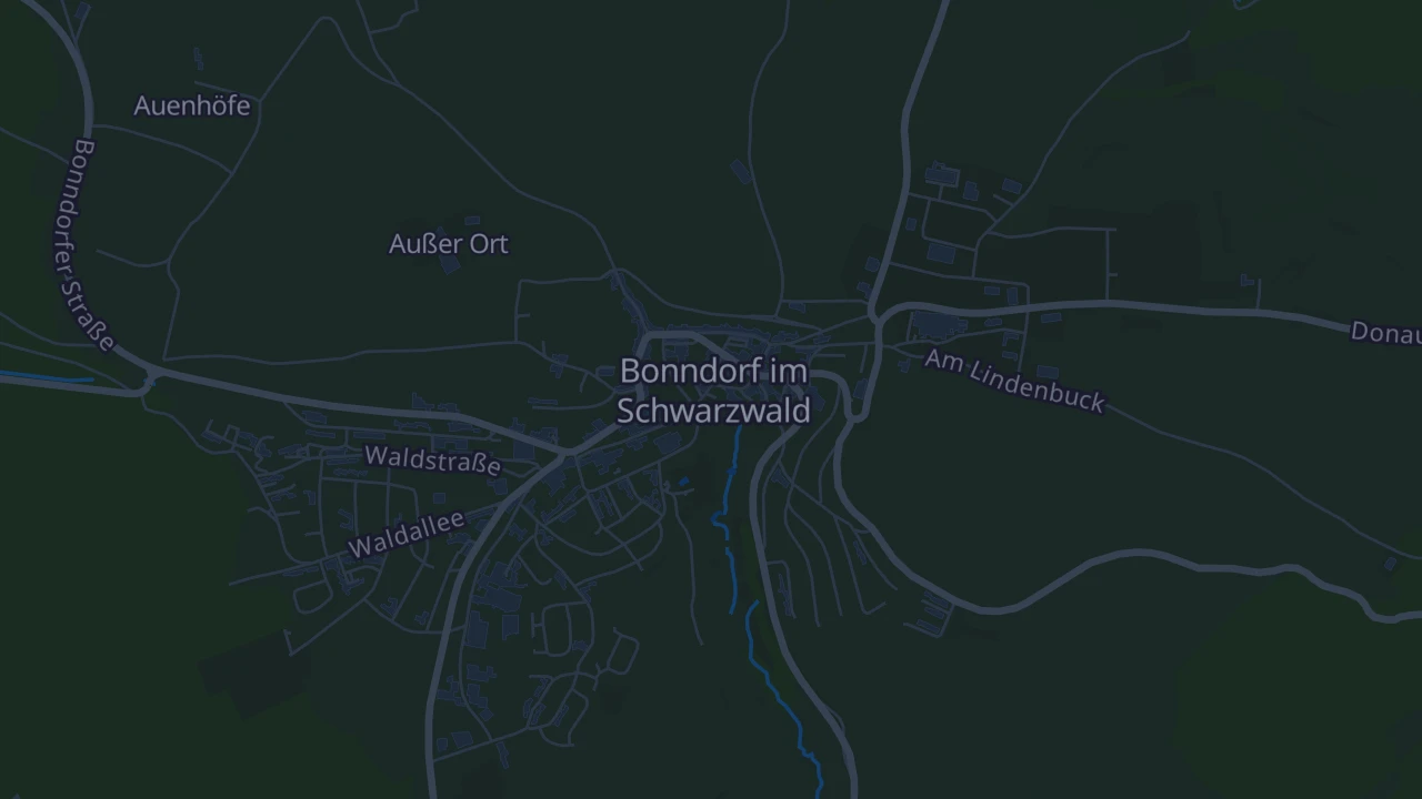 Karte von Bonndorf im Schwarzwald