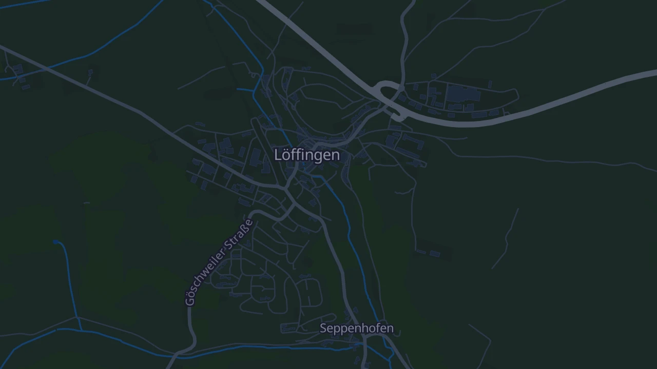 Karte von Löffingen (Kernstadt)