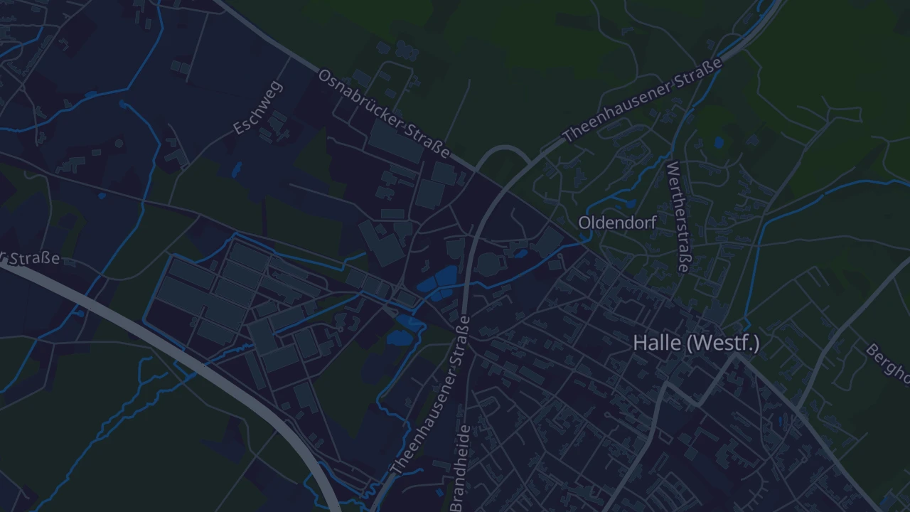 Karte von Halle (Westf.)
