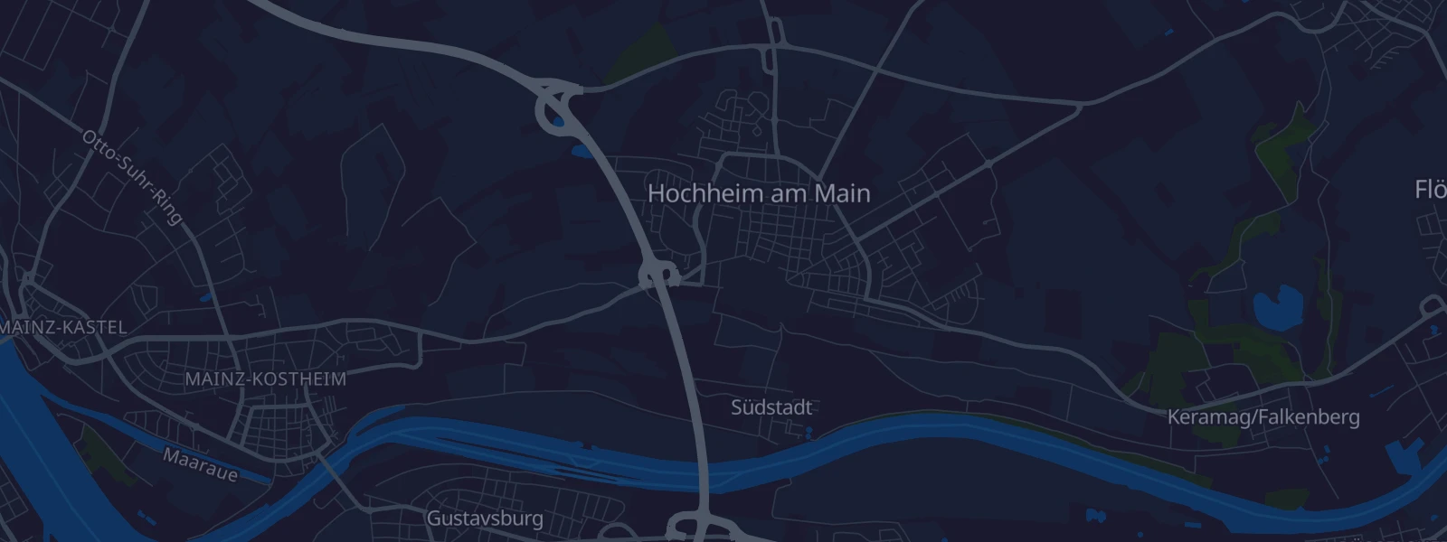 Karte von Hochheim am Main