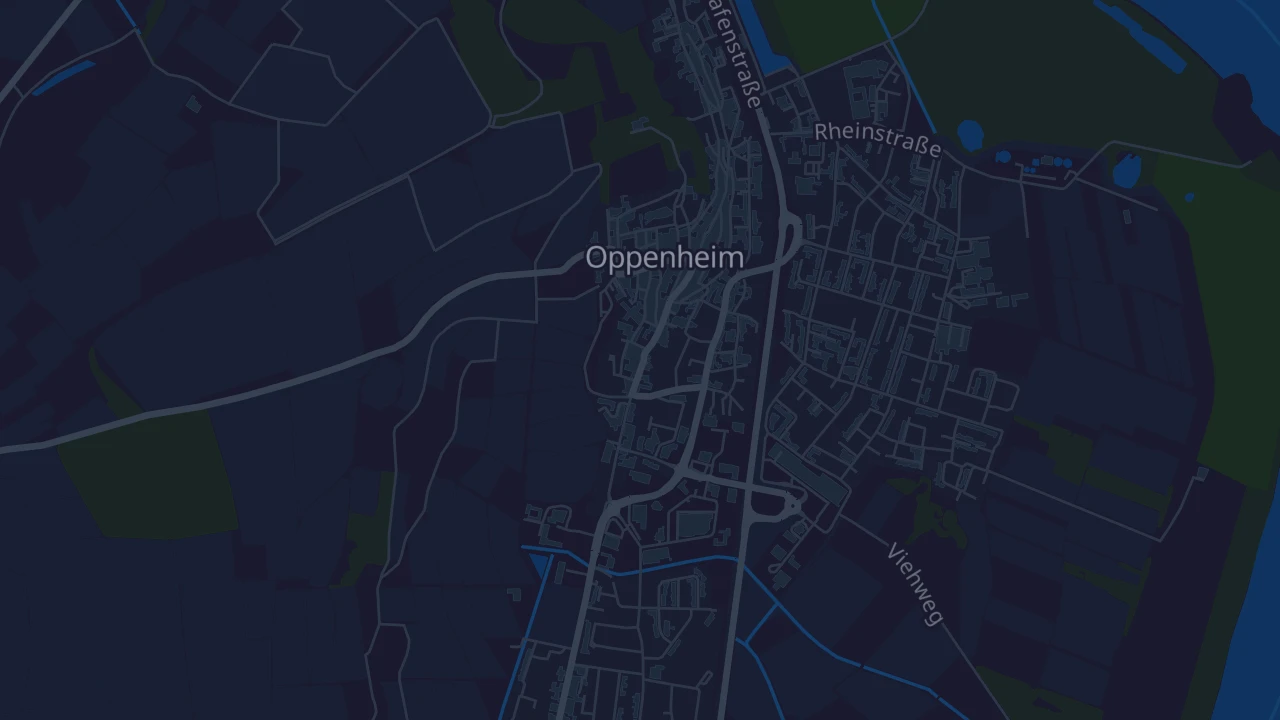 Karte von Oppenheim am Rhein