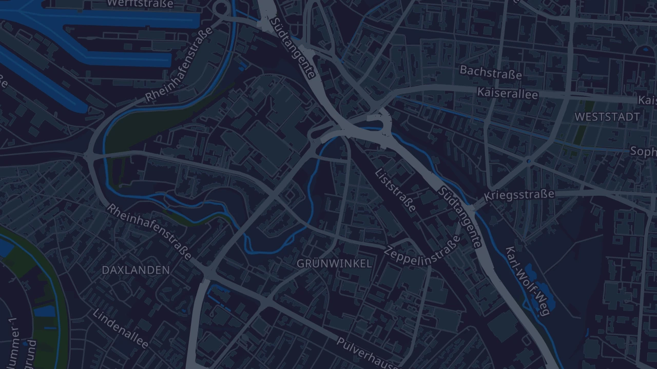 Karte von Karlsruhe