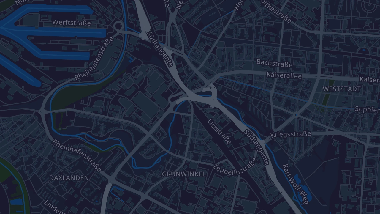 Karte von Karlsruhe