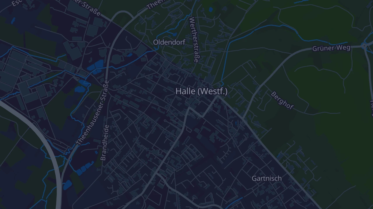 Karte von Halle (Westf.)