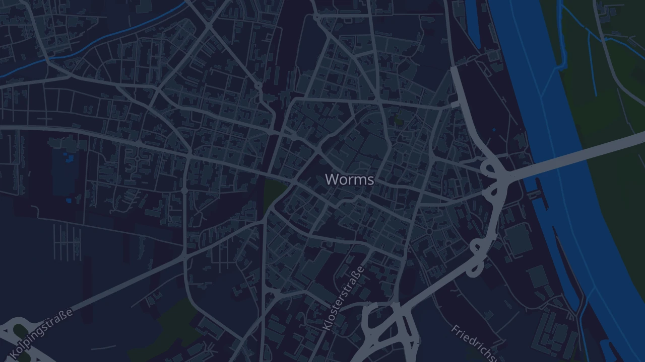 Karte von Worms