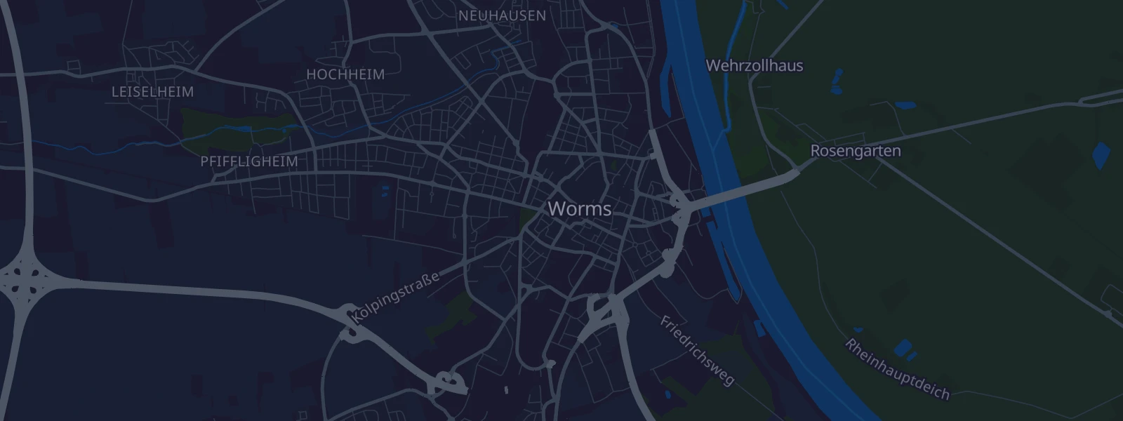 Karte von Worms