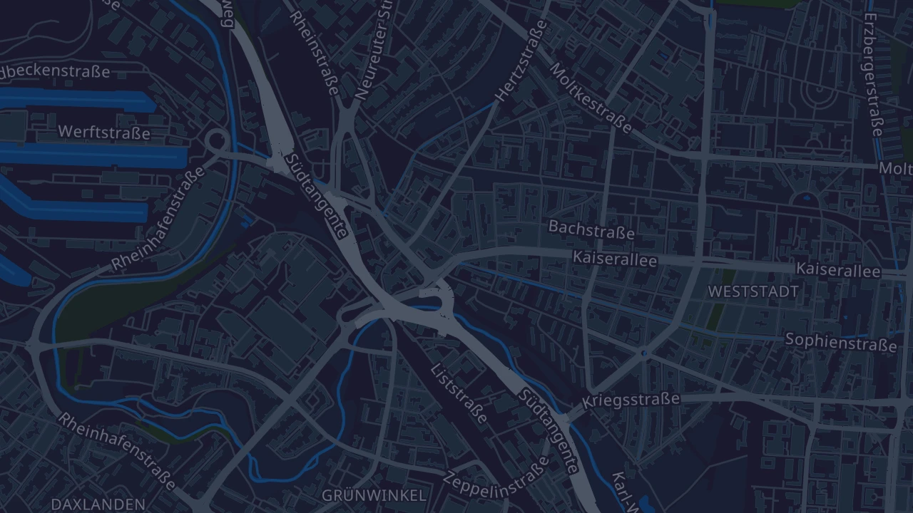 Karte von Karlsruhe