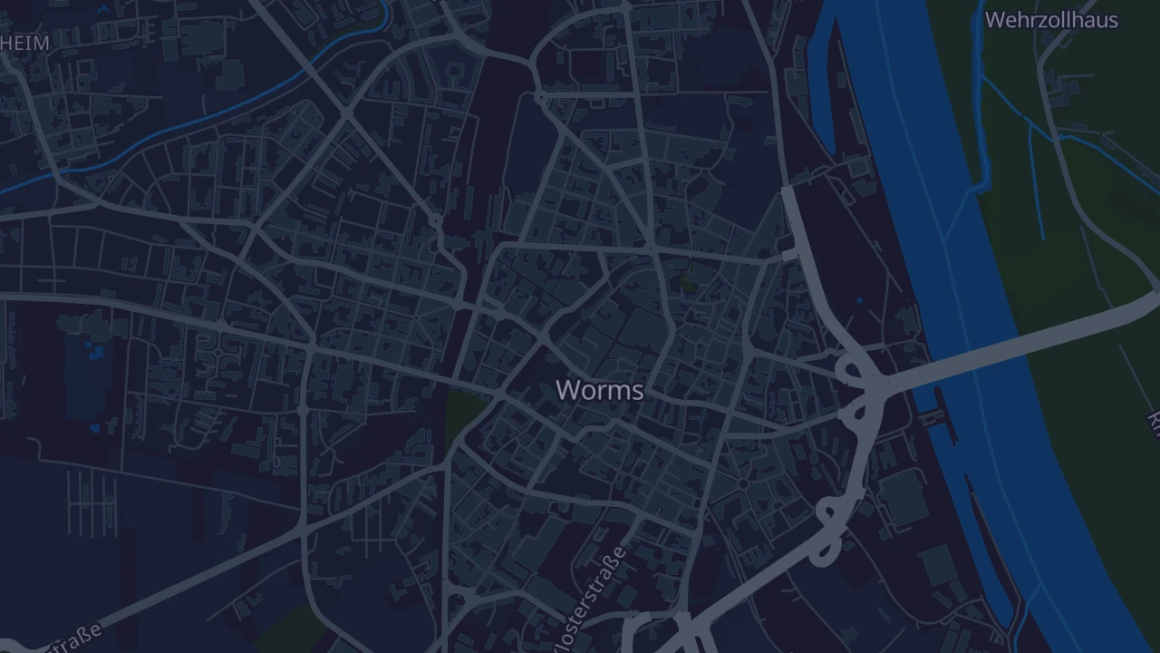 Karte von Worms