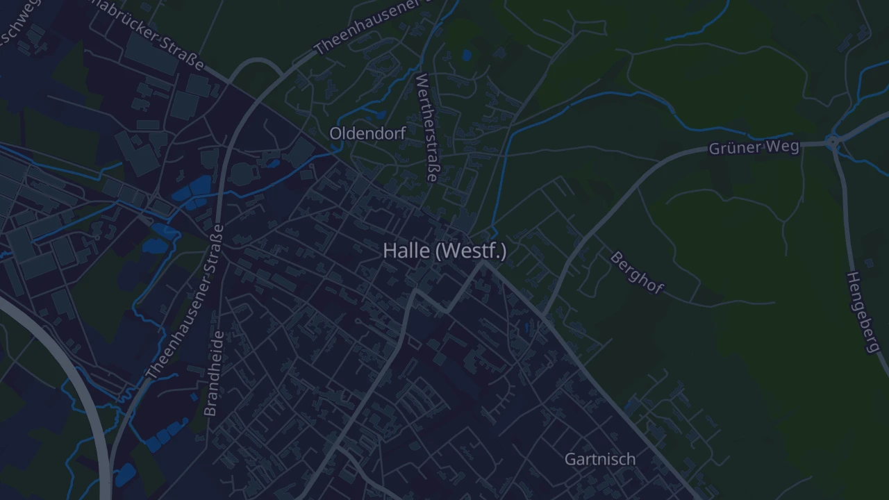 Karte von Halle (Westf.)