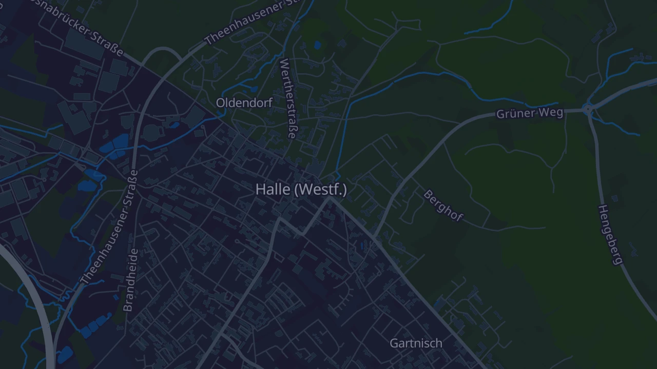 Karte von Halle (Westf.)