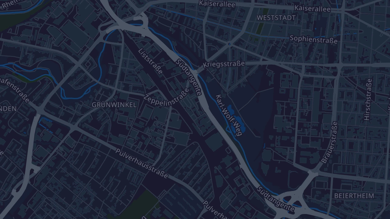 Karte von Karlsruhe