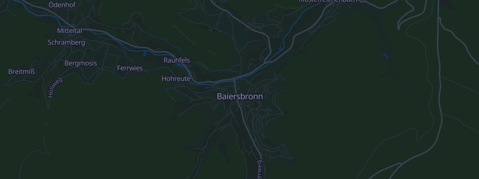 Karte von Baiersbronn