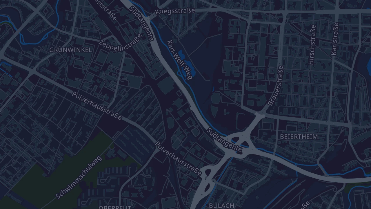Karte von Karlsruhe