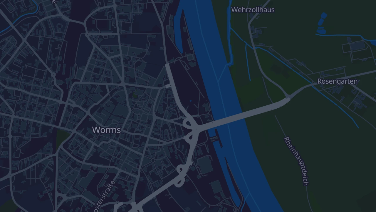 Karte von Worms