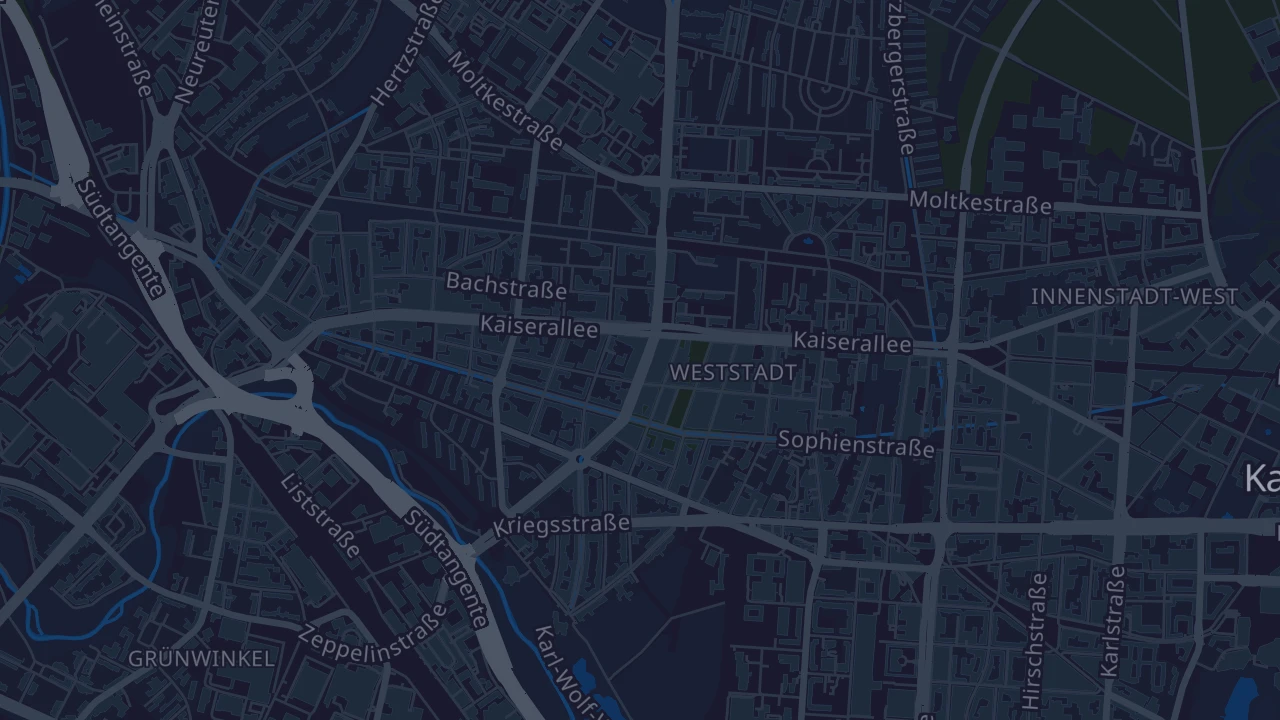 Karte von Karlsruhe