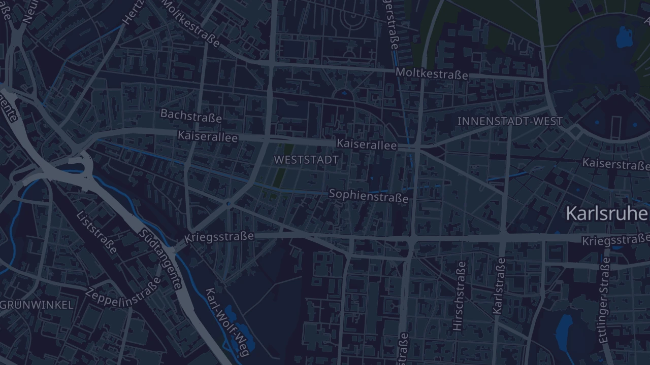 Karte von Karlsruhe