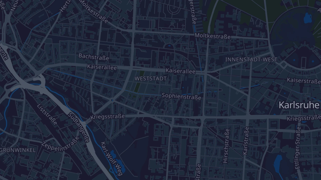 Karte von Karlsruhe