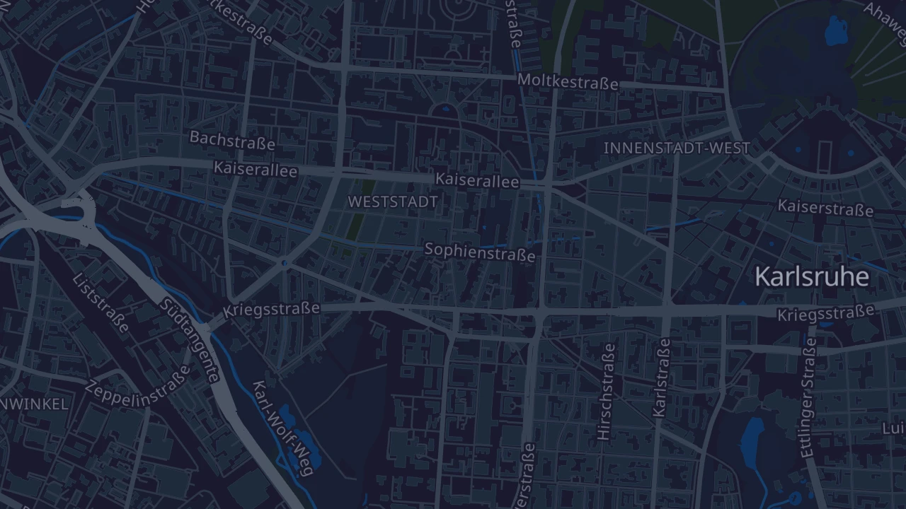 Karte von Karlsruhe
