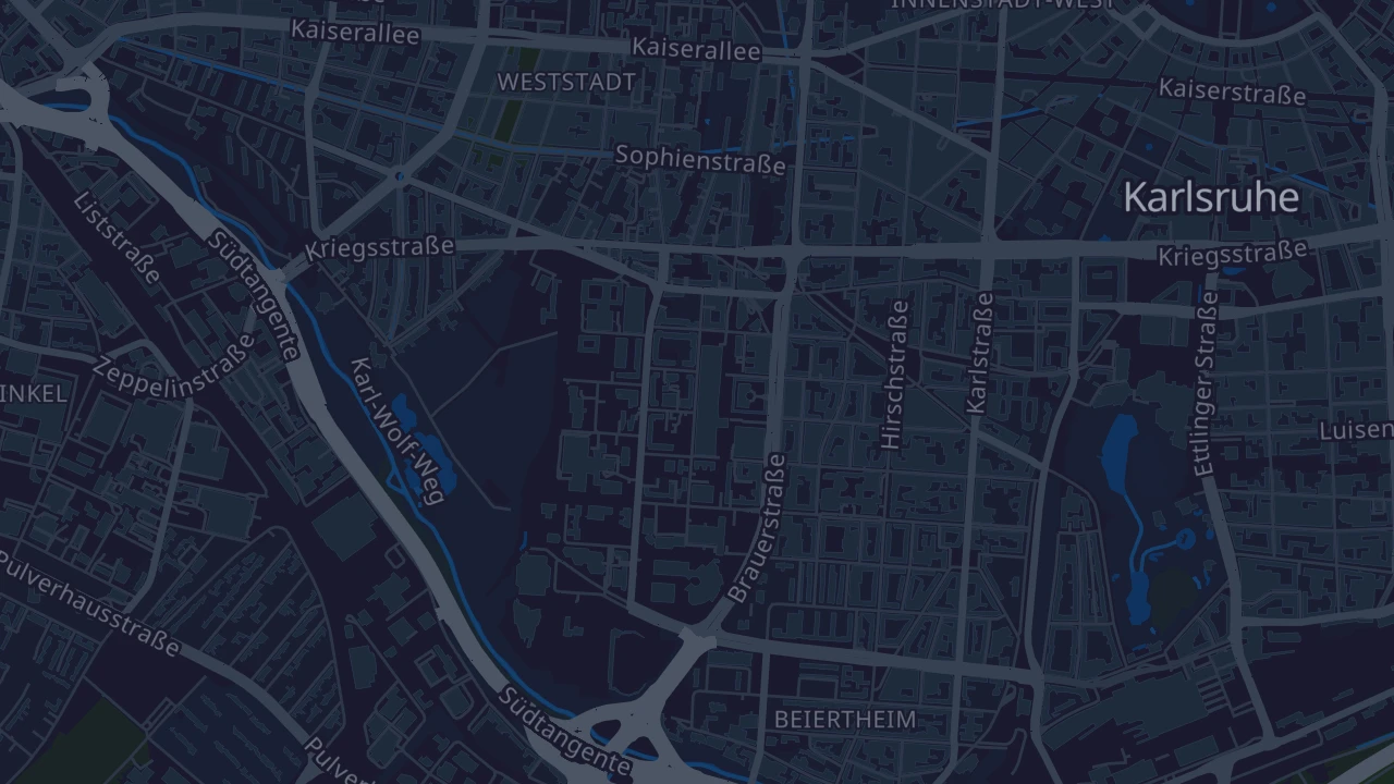 Karte von Karlsruhe