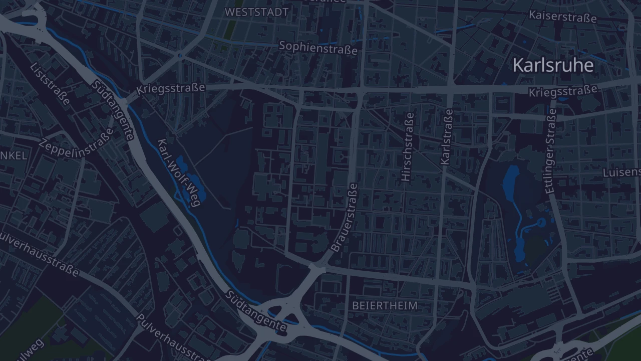 Karte von Karlsruhe