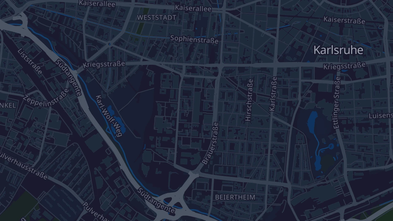 Karte von Karlsruhe