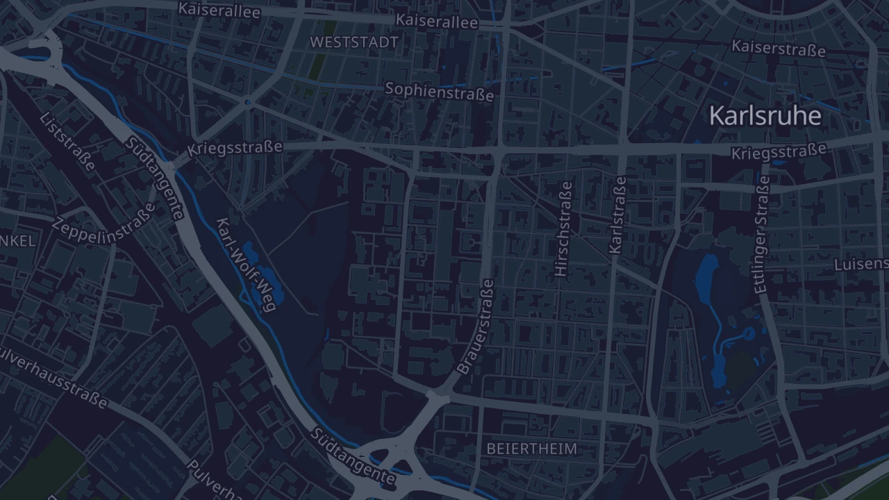 Karte von Karlsruhe