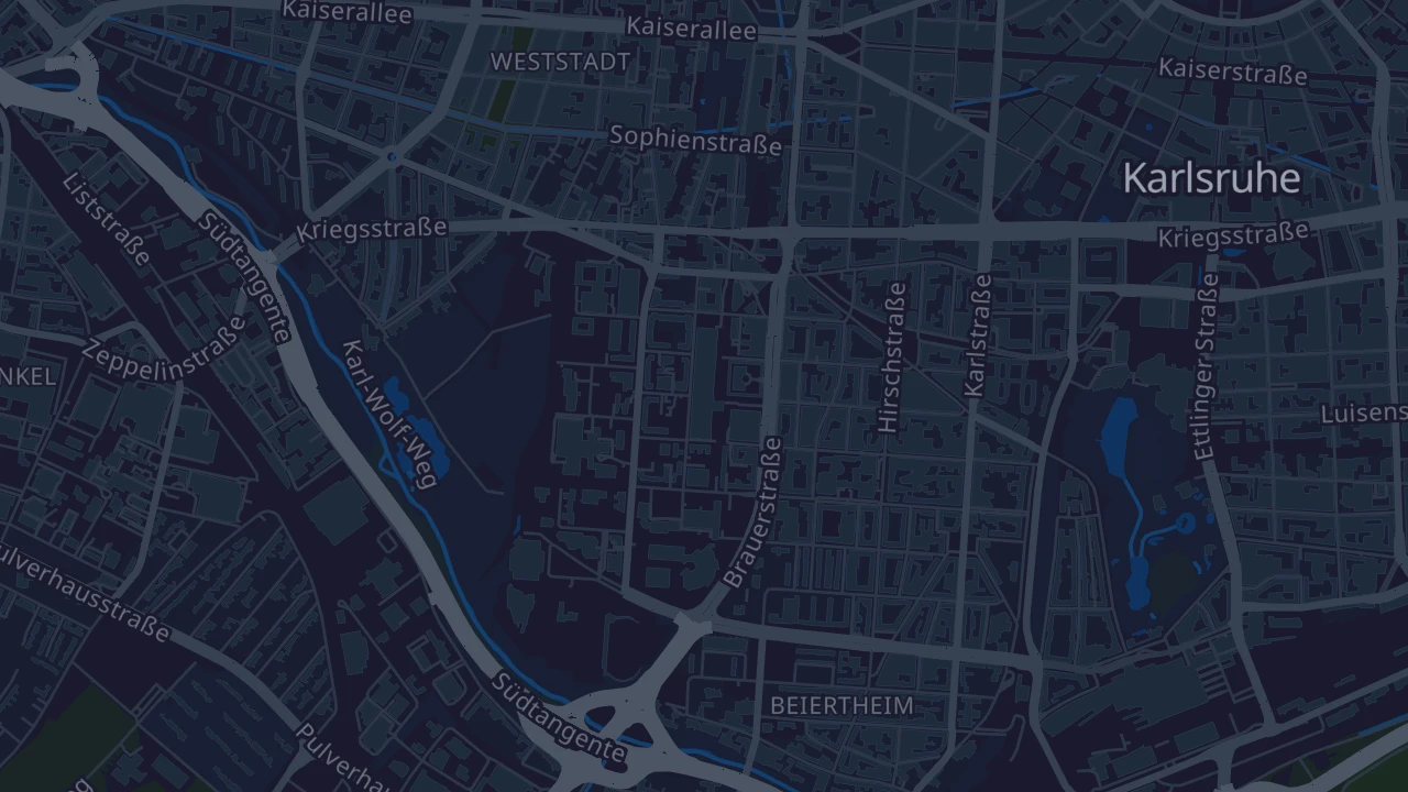 Karte von Karlsruhe