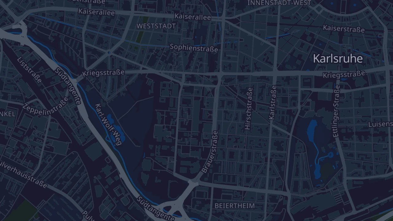 Karte von Karlsruhe
