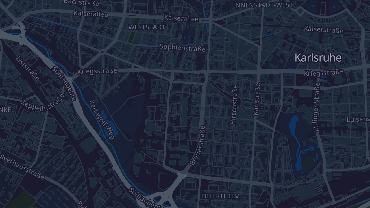 Karte von Karlsruhe
