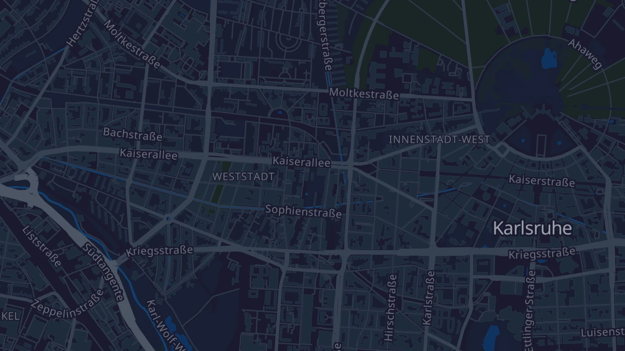 Karte von Karlsruhe