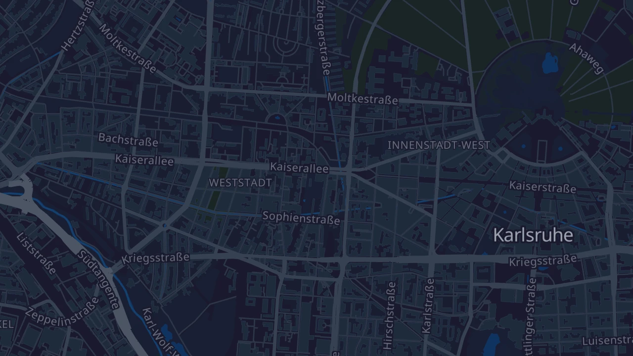 Karte von Karlsruhe