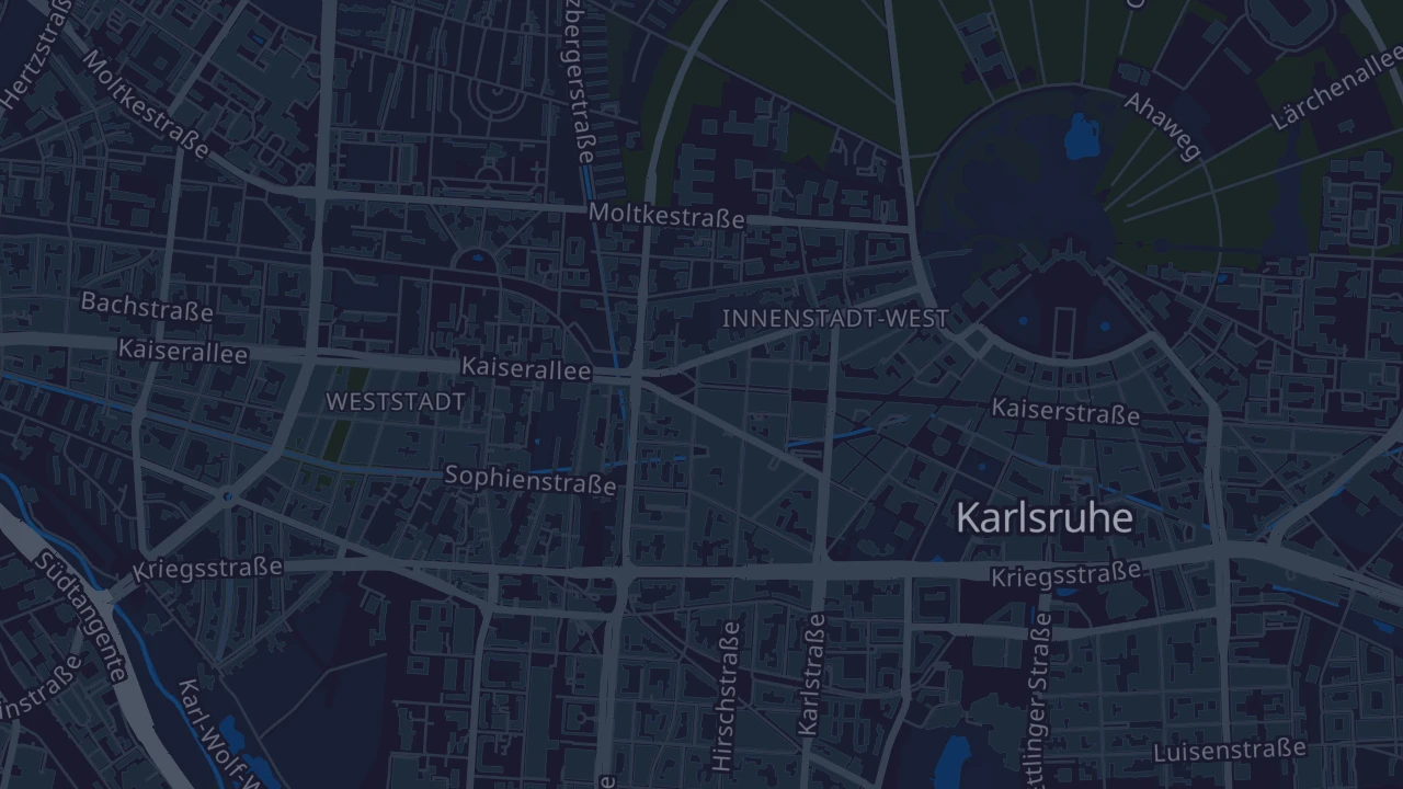 Karte von Karlsruhe