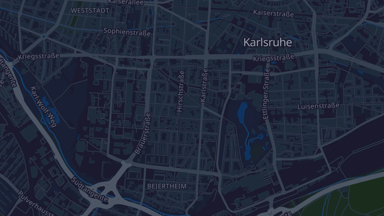 Karte von Karlsruhe