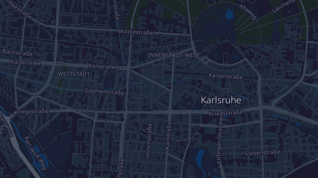 Karte von Karlsruhe