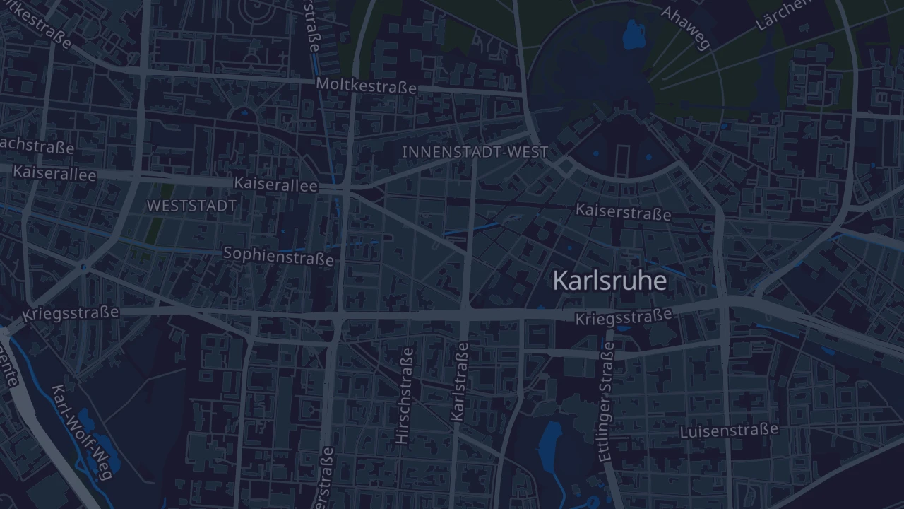 Karte von Karlsruhe