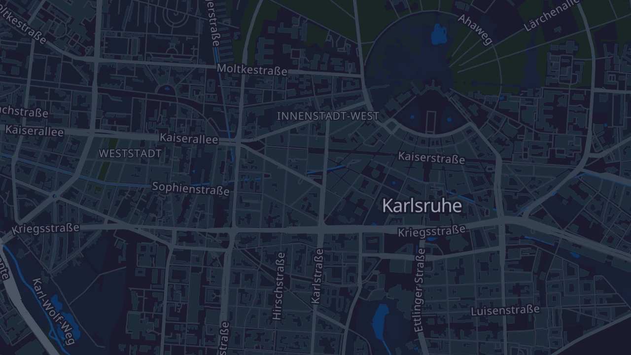 Karte von Karlsruhe