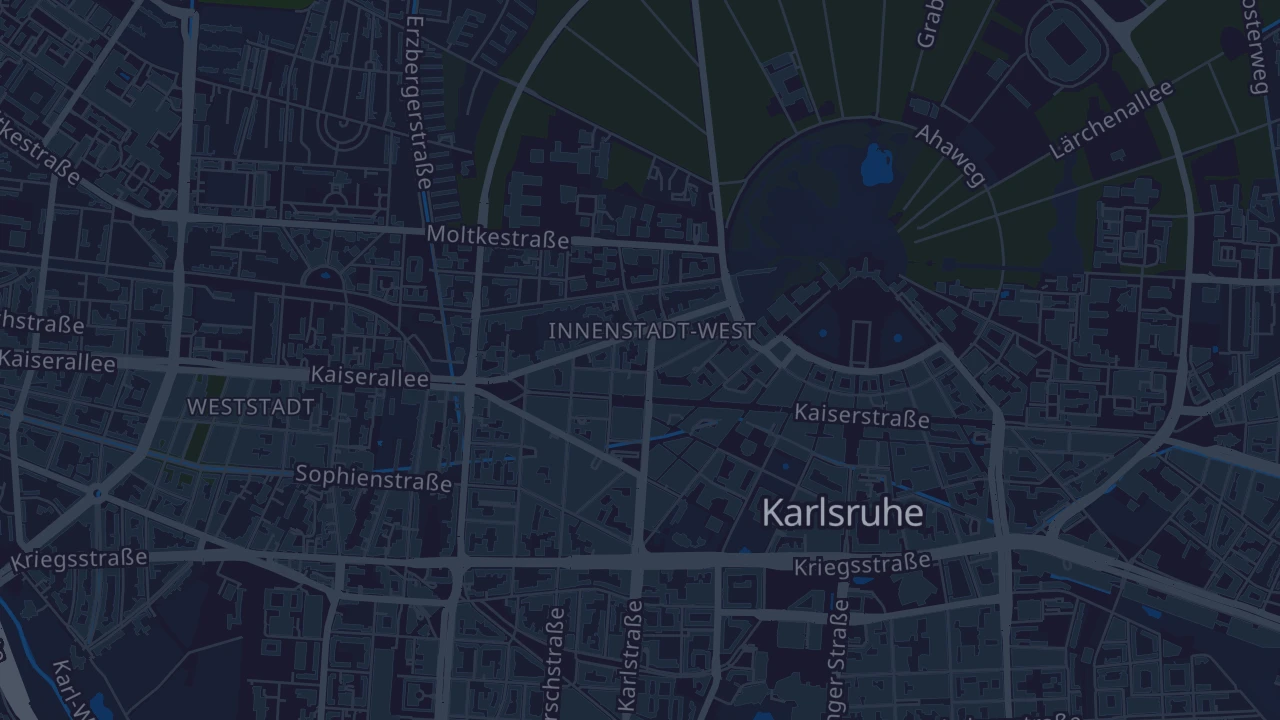 Karte von Karlsruhe