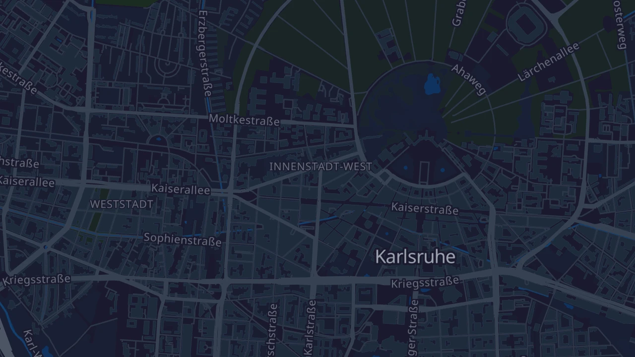 Karte von Karlsruhe