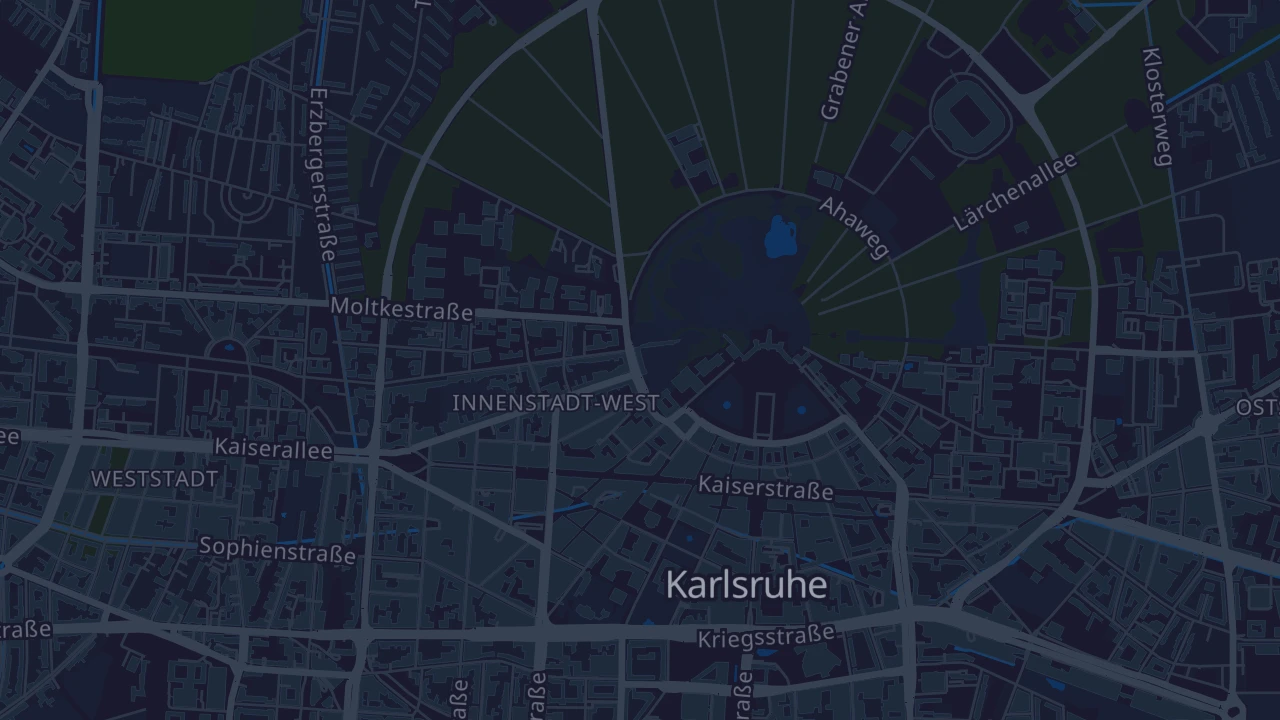 Karte von Karlsruhe