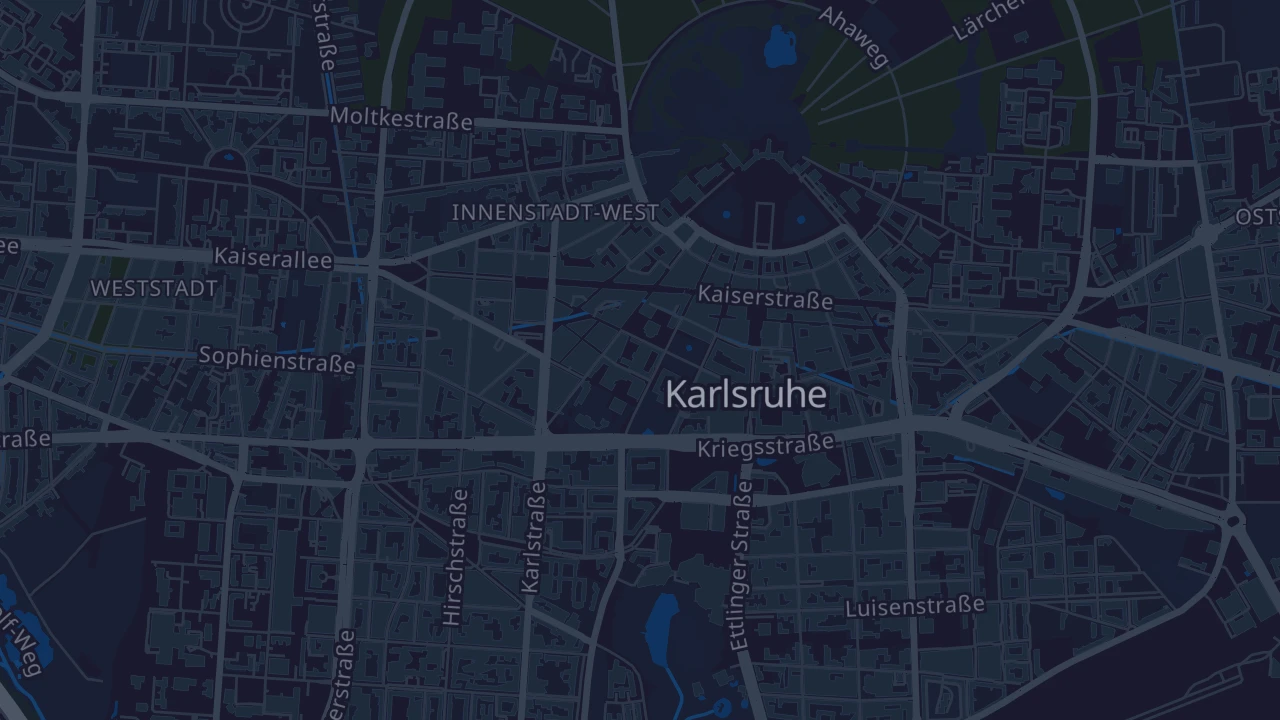 Karte von Karlsruhe