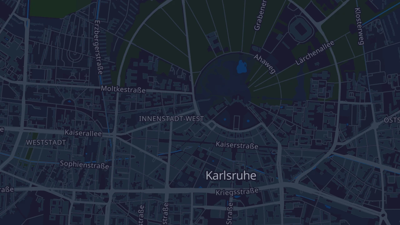 Karte von Karlsruhe